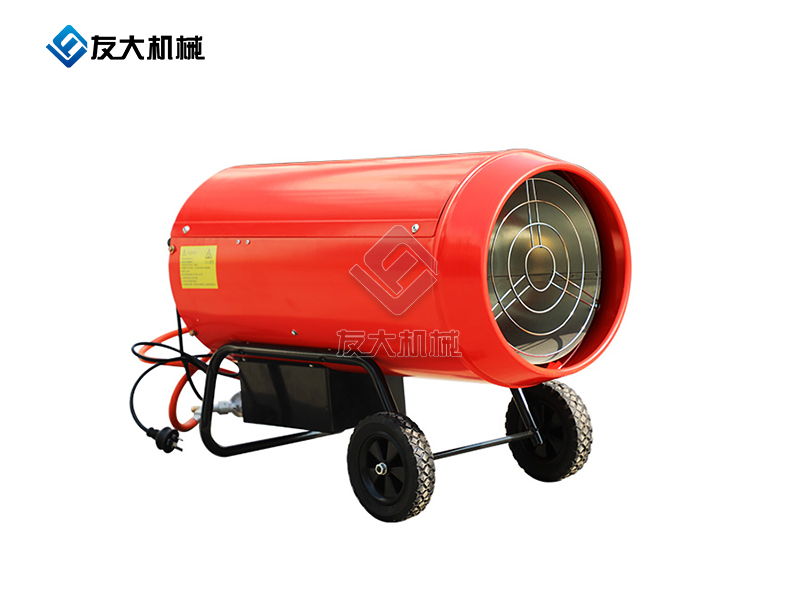 80KW燃氣暖風(fēng)機紅色帶輪子
